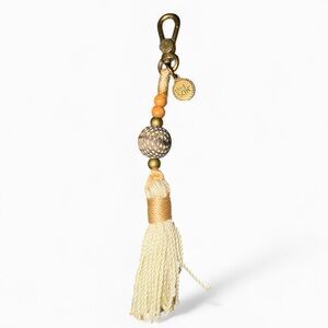 THE SAK Boho Beaded Tassel Bag Charm Keychain